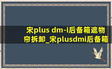 宋plus dm-i后备箱遮物帘拆卸_宋plusdmi后备箱遮物帘拆下来放哪